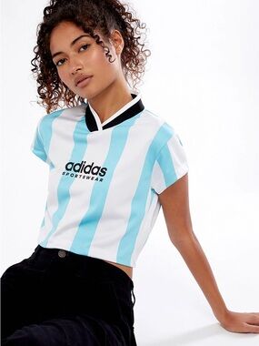 adidas Recycled Tiro Colorblock Cropped T-Shirt Argentina